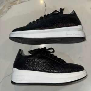 Black Quilted Sneakers by Franco Cuadra